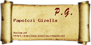 Papolczi Gizella névjegykártya